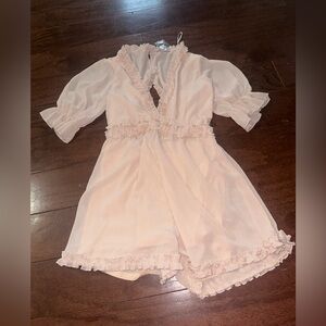 Favlux Light Pink Ruffle Romper